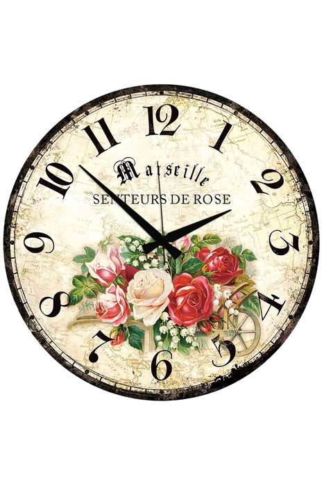 Wallity Reloj Decorativo de MDF Multicolor 50 x 50 cm